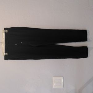 EILEEN FISHER GEORGETTE SILK CREPE TAPERED ANKLE PANTS